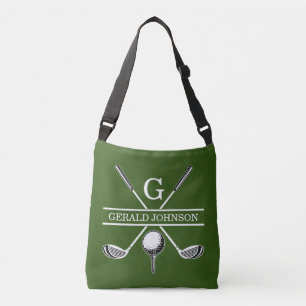Elegant Anpassningsbar Golf Monogram Design Axelväska