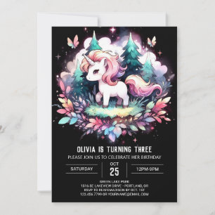 Elegant Anpassningsbar Horse Birthday Inbjudningar