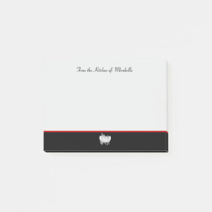 Elegant Anpassningsbar Kitchen of Silverware Post Post-it Block