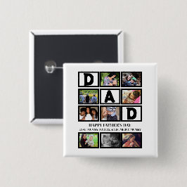 Elegant Anpassningsbar Lycklig Fars dag 9 Fotokoll Knapp