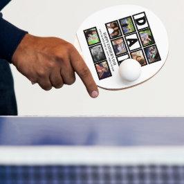 Elegant Anpassningsbar Lycklig Fars dag 9 Fotokoll Pingisracket