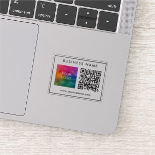 Elegant Anpassningsbar mall QR-kod Logotyp för för Klistermärken