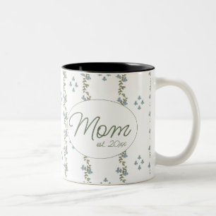 Elegant Anpassningsbar "Mamma, est.. 20xx-tums enk Två-Tonad Mugg