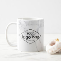 Elegant Anpassningsbar Marble Mugg - Logotyp redig