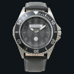 Elegant Anpassningsbar Monogram Black Argyle Ansik Armbandsur<br><div class="desc">En vacker elegant i monogram svartvit klocka med en argyle mönster och löstagbar roman vid flera tillfällen ansikte.</div>