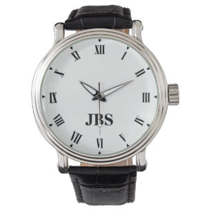 Elegant Anpassningsbar Monogrammed Watch med romer Armbandsur