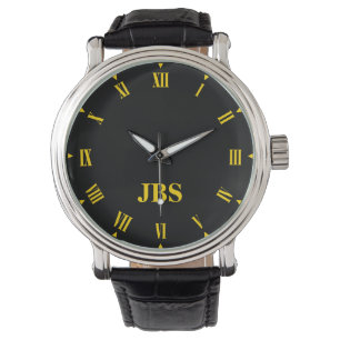 Elegant Anpassningsbar Monogrammed Watch och Roman Armbandsur