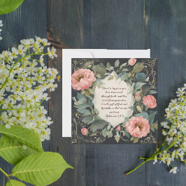 Elegant Anpassningsbar Nedladdningsbar Blommig Ram Julkort