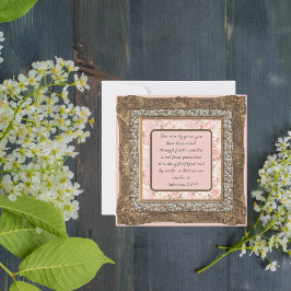 Elegant Anpassningsbar Nedladdningsbar Brun Ram Julkort