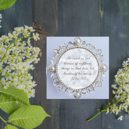 Elegant Anpassningsbar Nedladdningsbar Silverram Julkort