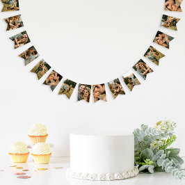 Elegant Anpassningsbar Photo Bunting Flaggor