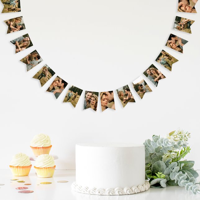 Elegant Anpassningsbar Photo Bunting Flaggor (Skapare uppladdad)