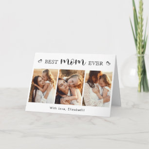Elegant Anpassningsbar Photo Collage Mors dag Card Inbjudan