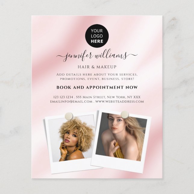 Elegant Anpassningsbar Photo Logotyp Promotive Wat Flygblad (Framsidan)