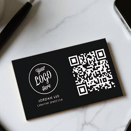 Elegant Anpassningsbar QR-kod Affärspresentationsk Visitkort