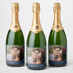Elegant Anpassningsbar Sparkling Vin Bröllop Photo