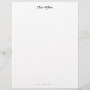 Elegant Anpassningsbar Stationery Brevhuvud