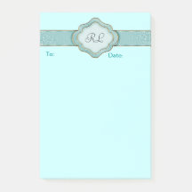 Elegant Anpassningsbar Turcos Banner Post it Notes