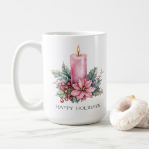 Elegant ANPASSNINGSBAR Vattenskärl Julljus Kaffemugg