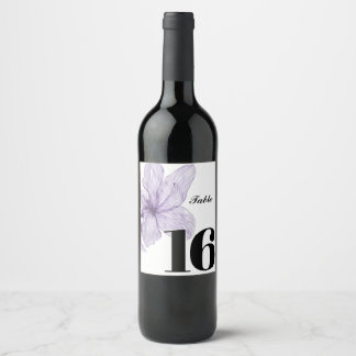 Elegant anpassningsbar vin, party bord-etikett vinflaska etikett