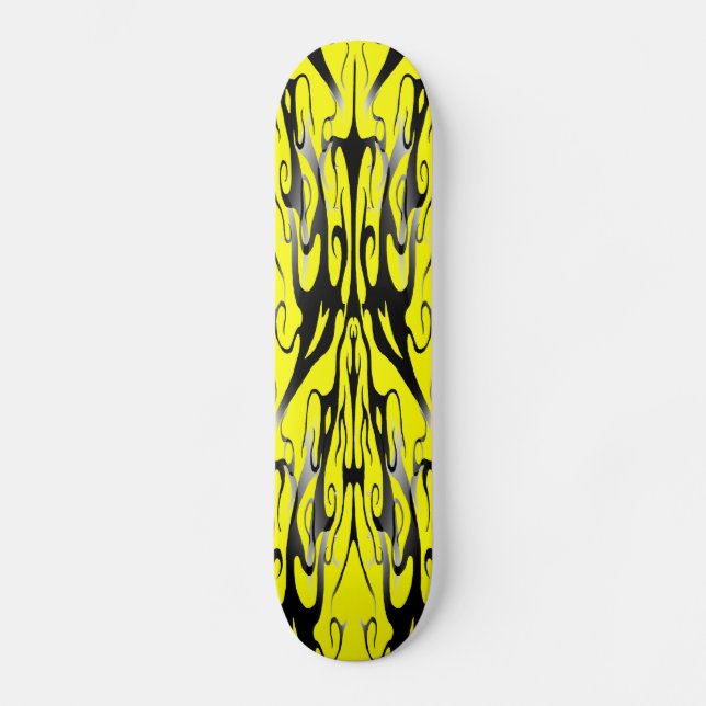 Elegant Ansikte i eldnings- och flamskyddsdesign Skateboard Bräda 21,5 Cm (Framsida)