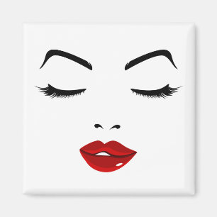 Elegant Ansikte Magnet
