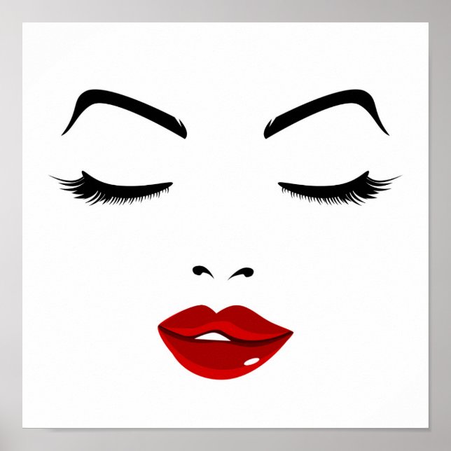 Elegant Ansikte Poster (Framsidan)