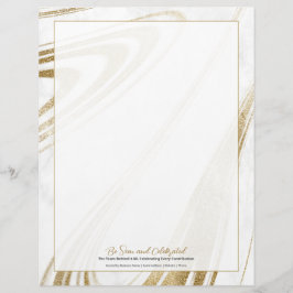 Elegant anställd-erkännande brevhuvud