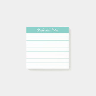 Elegant anteckningar Akvarell linjerad Post-it Block