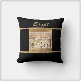 Elegant antik Egypten svart kastkudde Kudde