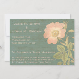 Elegant Antique Ro Vintage Verdigris Patina Inbjudningar