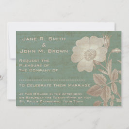 Elegant Antique Ro Vintage Verdigris Patina Inbjudningar
