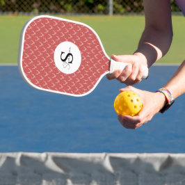 Elegant Antler Monogram Pickleball Paddle