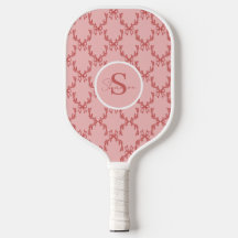 Elegant Antler Monogram Pickleball Paddle