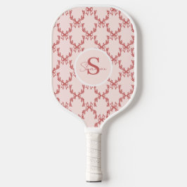 Elegant Antler Monogram Pickleball Paddle