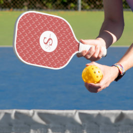 Elegant Antler Monogram Pickleball Paddle
