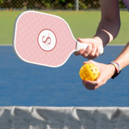 Elegant Antler Monogram Pickleball Paddle