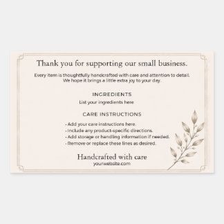 Elegant Apothecary Produkt Etikett Bakre Label