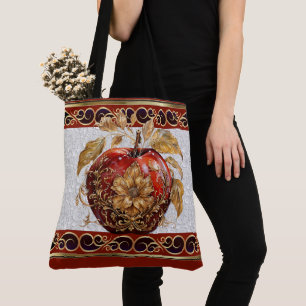 Elegant Apple for the Teacher - See Back Tygkasse