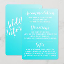 Elegant Aqua Blue-kuvert
