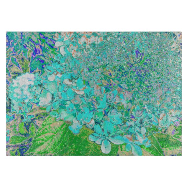 Elegant Aqua och Grönt Limelight Hydrangea Detail (Framsidan)