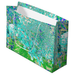 Elegant Aqua och Grönt Limelight Hydrangea Detail