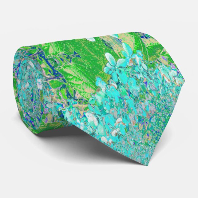 Elegant Aqua och Grönt Limelight Hydrangea Detail Slips (Rullad)