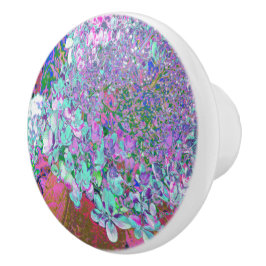 Elegant Aqua och Lila Limelight Hydrangea Detail Knopp