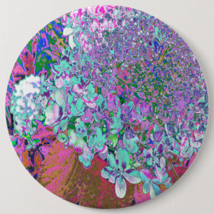 Elegant Aqua och Purple Limelight Hortensia detalj Knapp