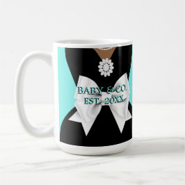Elegant Aqua Tiffany Ethnic Gravid Mamma to be Kaffemugg