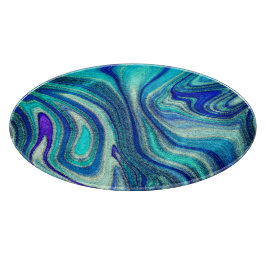 Elegant Aquamarine Paua Rainbow Snäcka Inspired