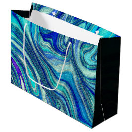 Elegant Aquamarine Paua Rainbow Snäcka Inspired