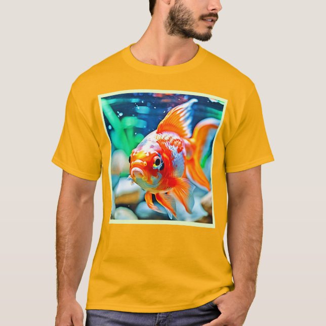 Elegant Aquarium Pet Fish T Shirt (Framsida)