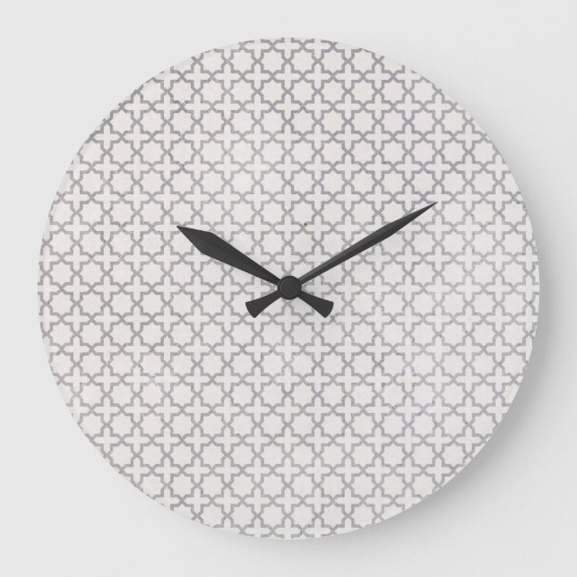 Elegant arabesk ornament stor klocka (Framsida)